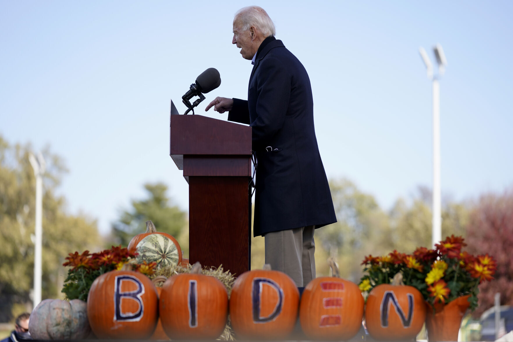 Biden in Des Moines, Iowa